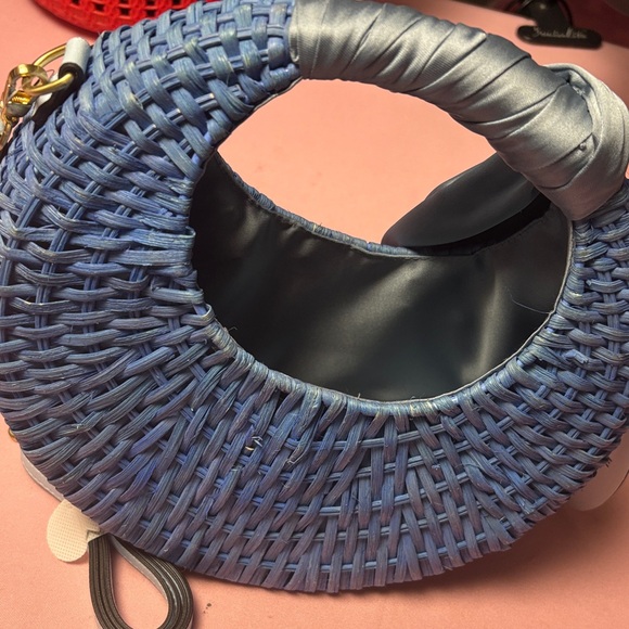 Scoop NYC Blue Woven Shoulder Bag - Picture 5 of 6